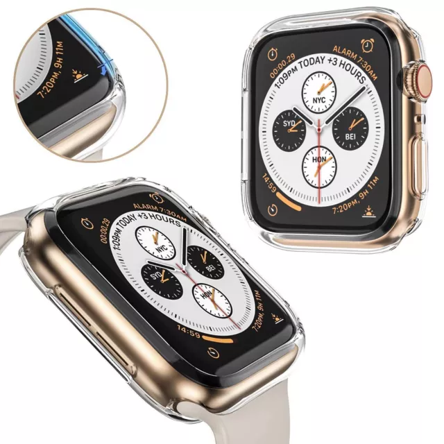Apple Watch Hülle Series 6 5 4 SE 40mm 44mm Silikon Schutz Bumper Case iWatch
