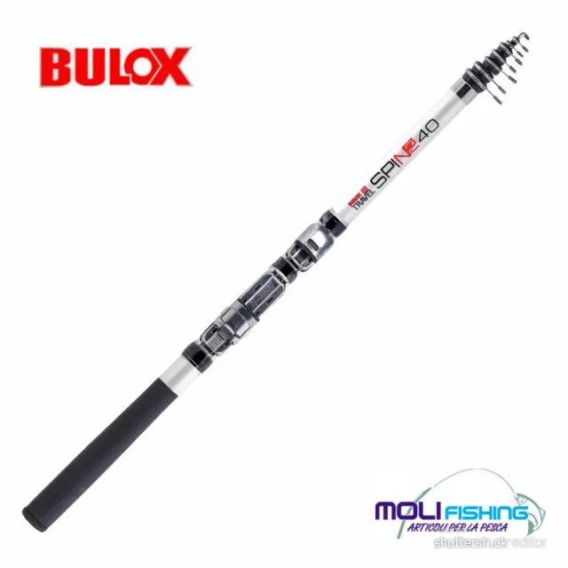 Canna Pesca Da Viaggio Bulox Travel Spin 240 - 300 - 3.60 E 4.20 M Az. Max 30 Gr