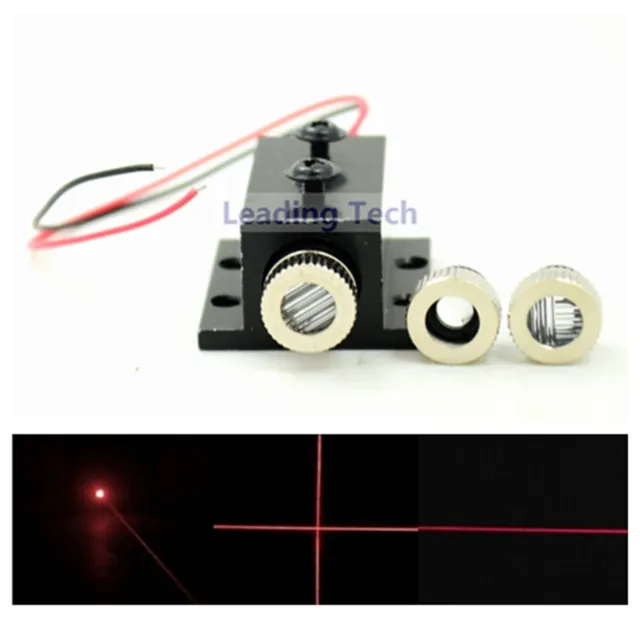 Red Diode Lasers 650nm Module Dot Line Cross LED 5mw Focusable with Heatsink