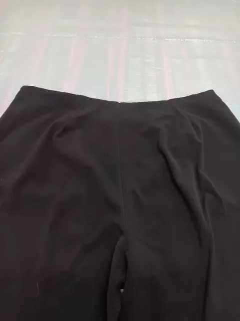 COLD WATER CREEK Womans Size 18W Elastic Waist Black Pants Slacks ...
