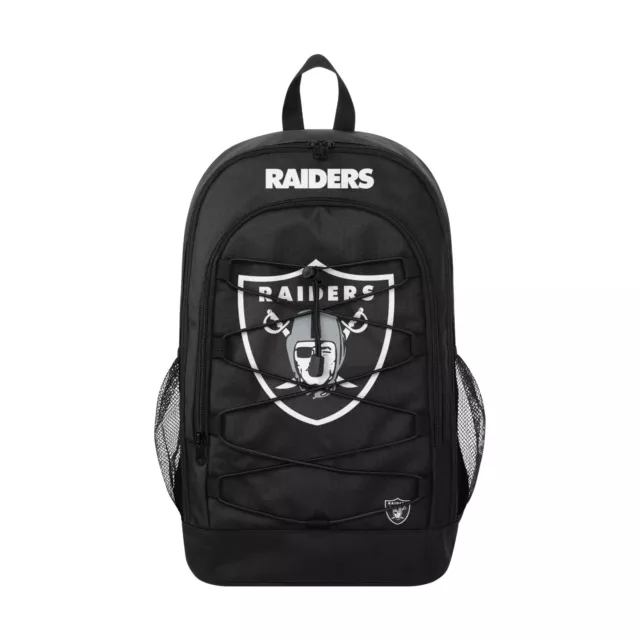 NFL Las Vegas Raiders Big Logo Bungee Backpack Bag Football