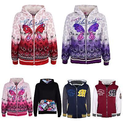Kids Girls Hoodie Designer Party Fashion Stylish Hooded Jumper Coats 7-13 Years