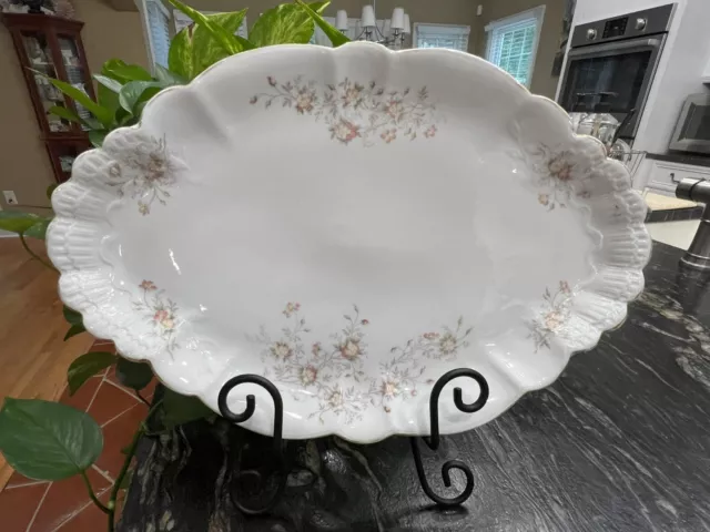 Vintage Carlsbad China Austria Porcelain Serving Platter, 15"