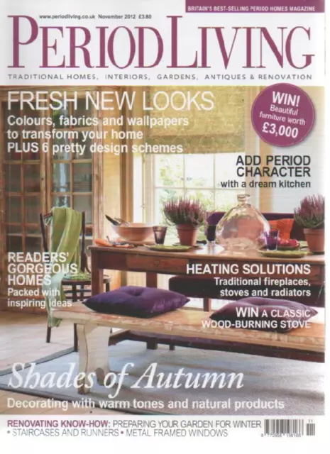 PERIOD LIVING MAGAZINE November 2012 Shades of Autumn AL