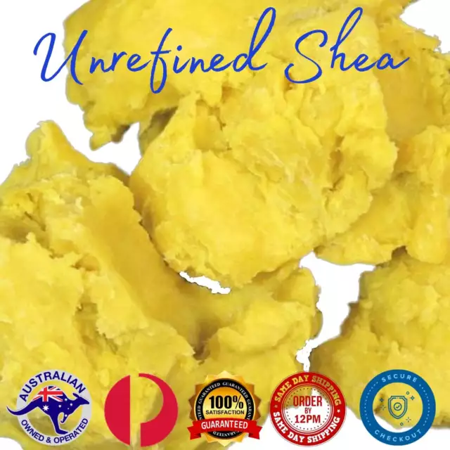 Organic Unrefined Shea Butter Raw Pure 100% Natural Grade Ghana Nut Skincare