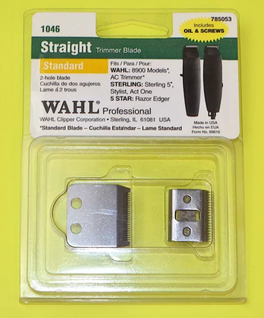 Wahl Professional Straight Trimmer Blade, Standard *New* 785053, 1046
