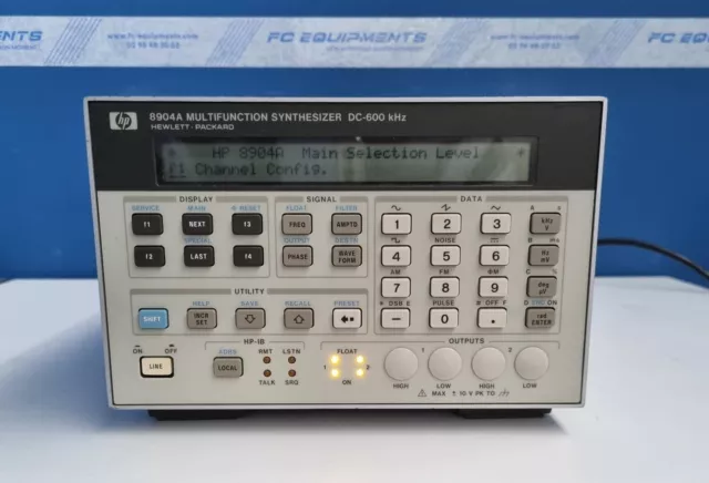 HP Agilent Keysight 8904A Multifunction Synthesizer 600KHz 2CH opt 001/002/004