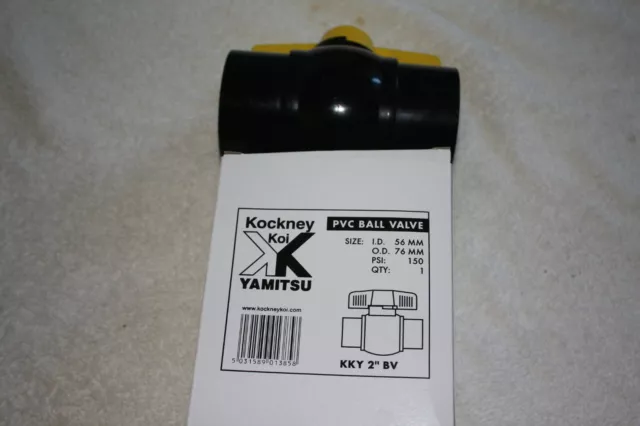 Kockney koi yamitsu 2" Inch solvent weld ball valve great value