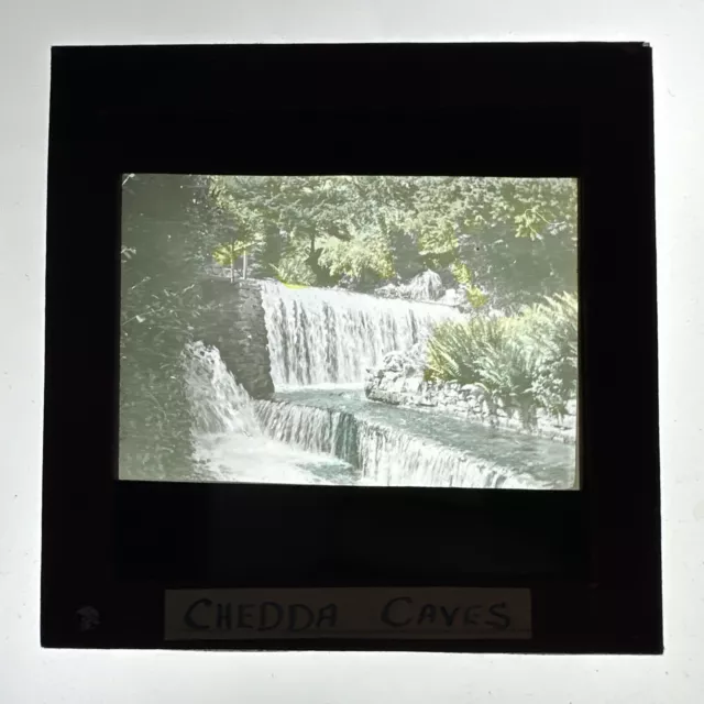 Antique Magic Lantern Slide Cheddar Caves