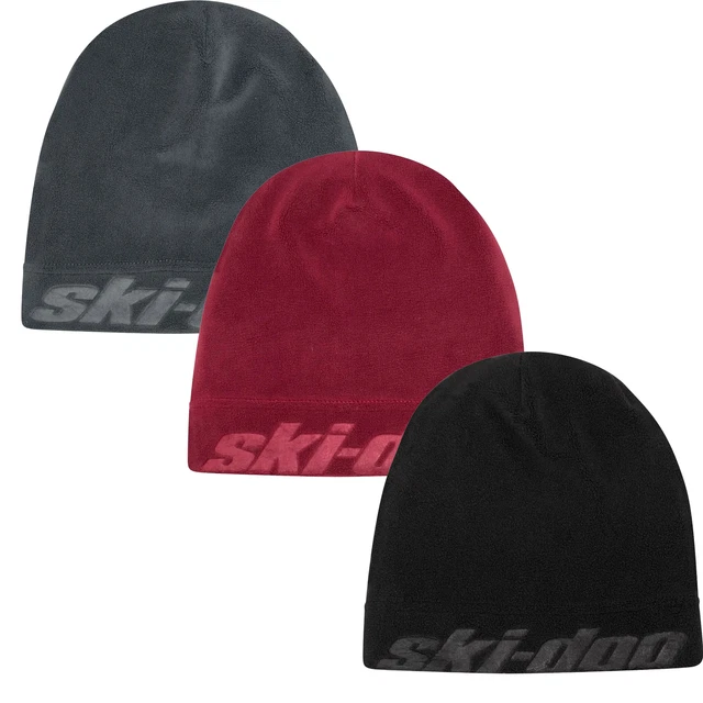 Ski-Doo Micro-Fleece Snowmobile Beanie Snocross Warm Breathable Knit Logo
