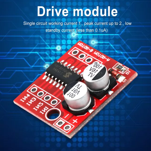 L298N 2-Way DC Motor Driver Module PWM Speed Driver Module