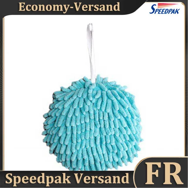 Wipe Hands Towel Ball Super Absorbent Fast Drying Chenille Towels (Blue) Hot