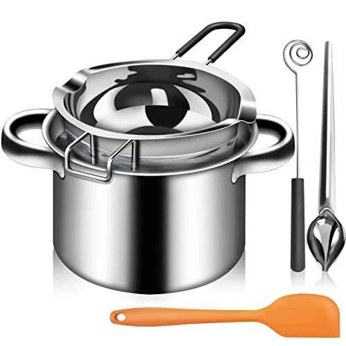 5pcs Double Boiler Melting Pot Set - 600ML/0.6QT Chocolate Melting Po...