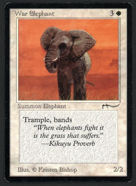 ***War Elephant Light*** MTG Arabian Nights -Kid Icarus-