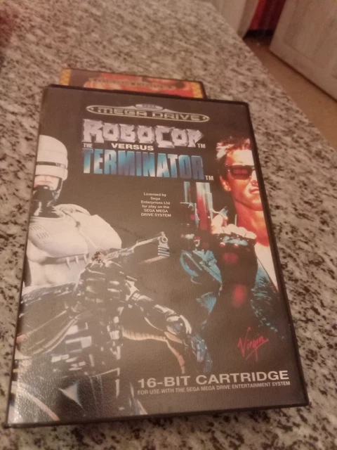 ROBOCOP VERSUS THE Terminator,consola Sega Mega pleto! EUR 93