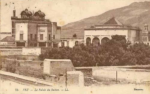 Cpa Maroc Fez Le Palais Du Sultan