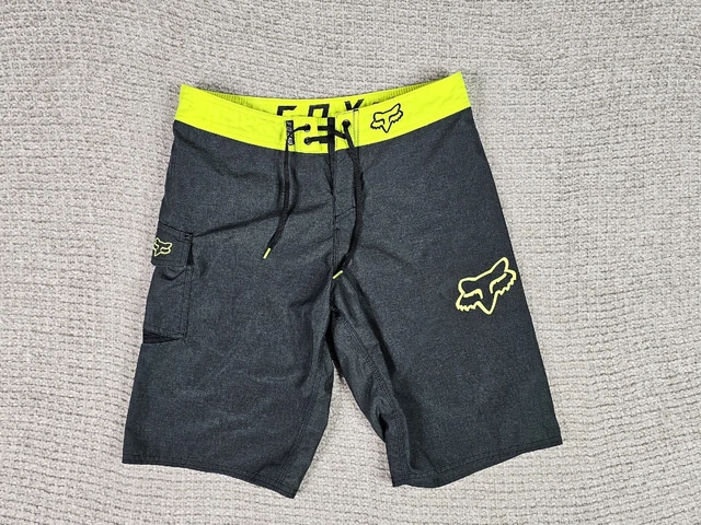 Fox Racing Board Shorts Large Graphics Size 31 Yellow