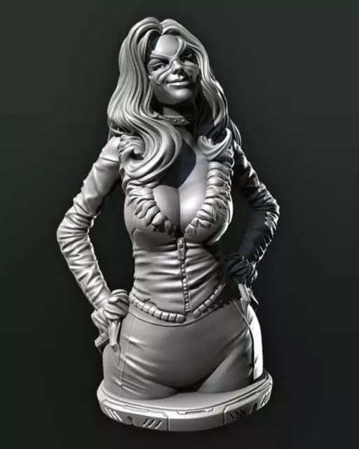 Felicia Hardy as Black Cat 3D Printed Bust ***3DElitePrints***