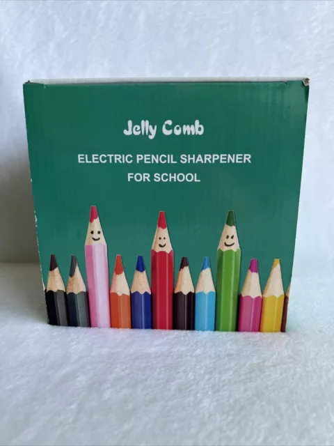 Jelly Comb Electric Pencil Sharpener For School Classroom Quiet New In Box