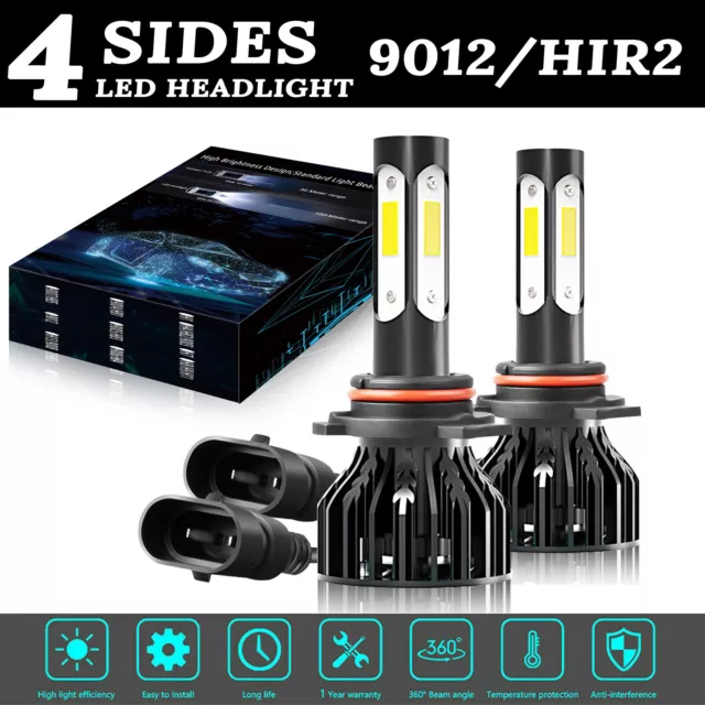 2X 9012 HIR2 LED Headlight Bulbs Kit Hi/Low Beam For Toyota IQ 09-15 Auris  13-18 £14.99 - PicClick UK
