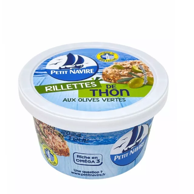 Petit Navire - Rillettes de Thon Recette aux Olives vertes 125g 3