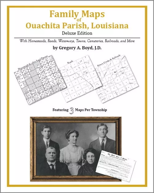 Family Maps Ouachita Parish Louisiana Genealogy LA Plat