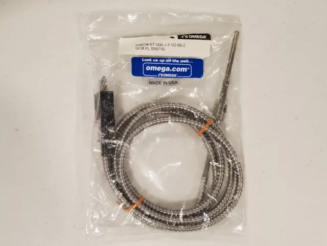 OMEGA BT-000-J-3 1/2-60-2 Thermocouple Probe, Bayonet Style