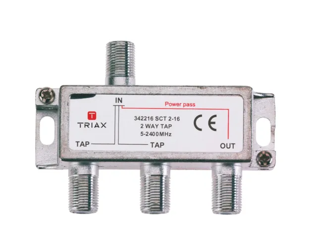 Derivador 2 Salidas Conector F 15 dB Triax