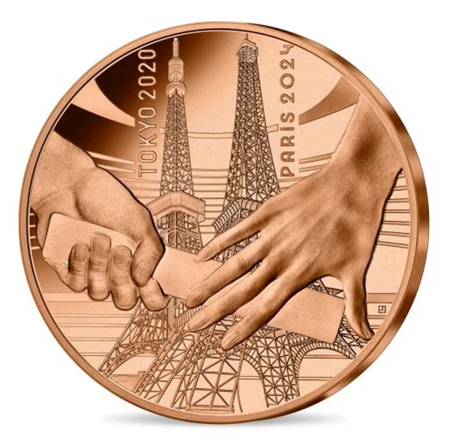 PARIS 2024 OLYMPICS Handover TokyoParis 1/4 Euro Coin 18.60 PicClick