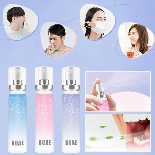 5 Spray Alito Fresco Alla Frutta – 20 Ml Ciascuno, Xilitolo, Deodorante Orale, Ideale Per Viaggi E Uscite