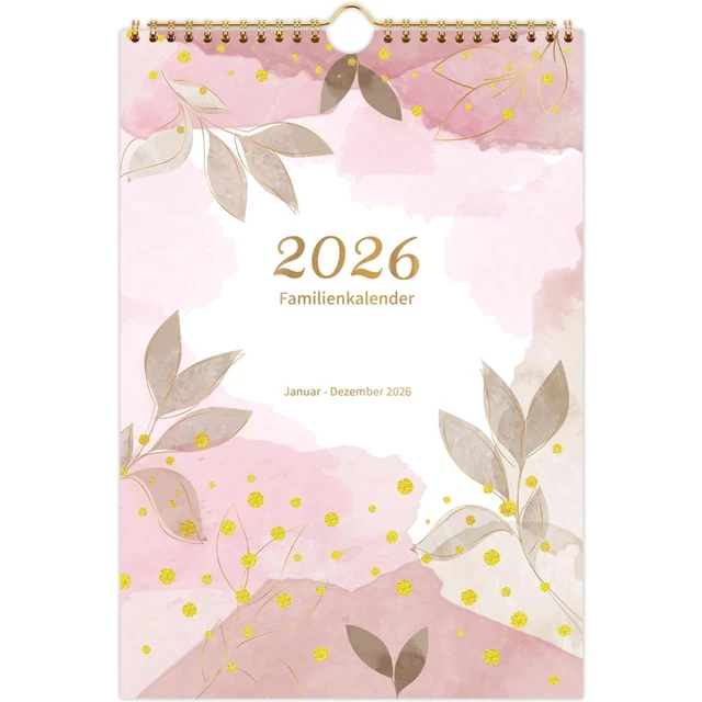 FAMILIENPLANER 2026, KALENDER 2026, Familienkalender, Wandkalender, 4