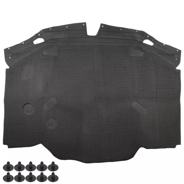 Car Hood Insulation Mat Heat Shield Sound Deadening 1296802025 Parts For SL320