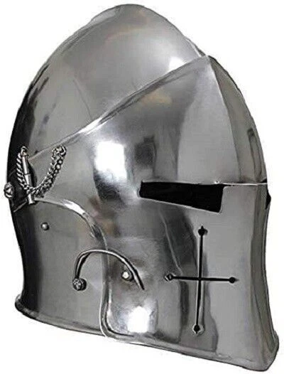MOWEN Medieval Crusader Templar Knight Helmet Ring - 316L Stainless Steel Men's Warrior Jewelry