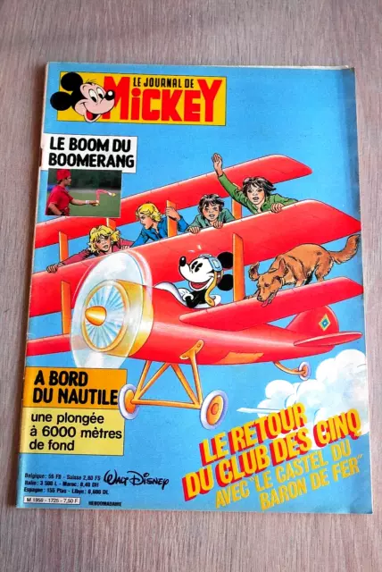 Le Journal De Mickey  N° 1725  -  Juillet  1985  /  Le Retour Du Club Des Cinq