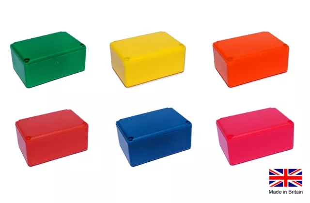 Small Tiny Enclosure Coloured Project Boxes- UK Made- Ideal for Electronics