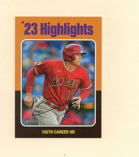 2024 TOPPS HERITAGE Shohei Ohtani ‘23 Highlights 150th Career Home Run