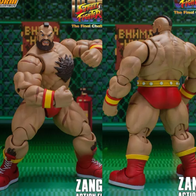 Action Figures Storm Toys Zangief Street Fighter II 1/12 Model Red VER. 7''