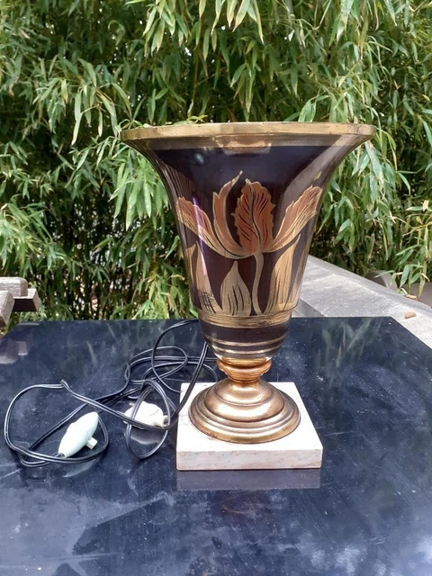 LAMPE DINANDERIE Signé A. DUCOBU Art Déco