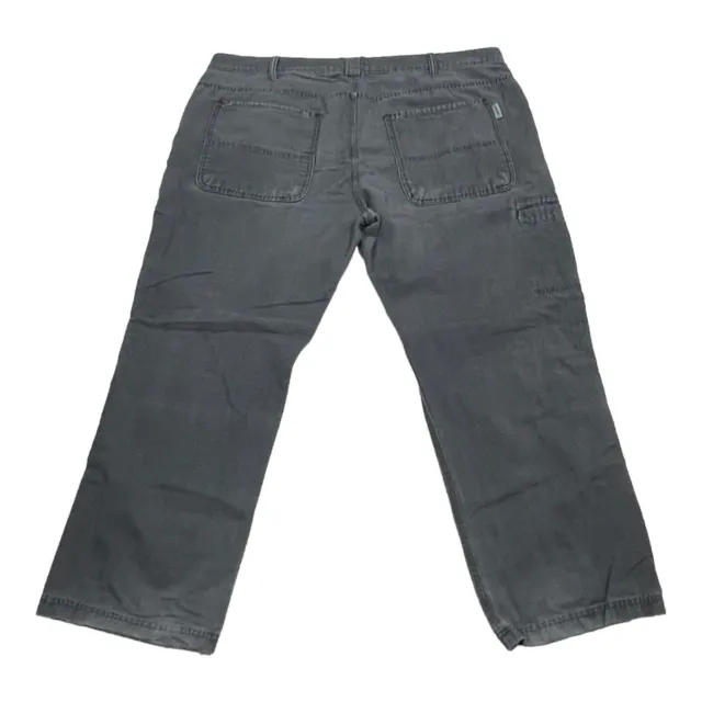 Wolverine Pants Mens 44x30 Solid Gray Carpenter Workwear