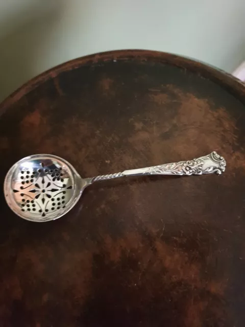 An Edwardian Silver Sugar Sifter Spoon, hallmarked Sheffield 1903