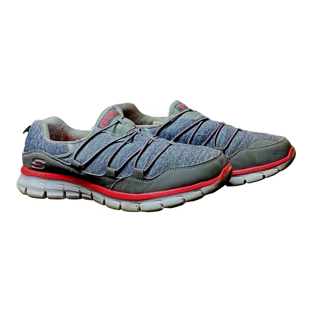SKECHERS SPORT SYNERGY Asset Play 11867 Gray Pink Woman s Size 10 26.99 PicClick