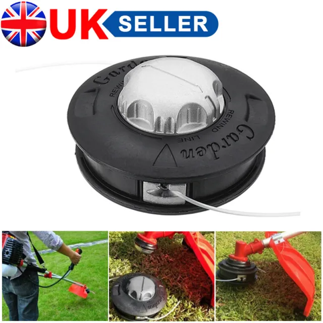 Universal Alloy Trimmer Head For Strimmer Bump Feed Spool Brush Cutter Lawnmower