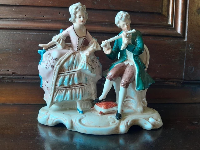 Ancien Biscuit / Ferme Et Silo En Céramique – Décor Vintage – États-Unis