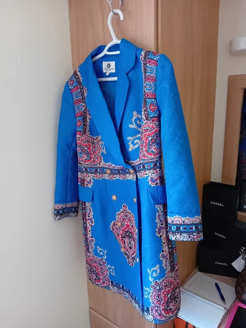 Comino couture blue deals blazer dress