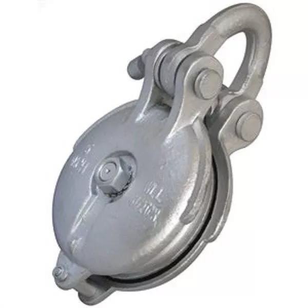 5" Sheave Snatch Yarding Pulley Block, 1/2" Wire Rope Cable, WLL 4.5 Ton