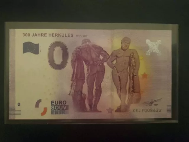 0 Euro Schein KASSEL-Banknote 300 Jahre Herkules XEJF008622 2016- Sehr Selten!!!