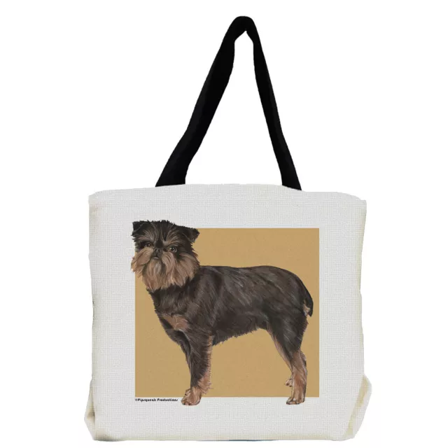 Brussels Griffon Black and Tan Dog Tote Bag, Griffs Gift