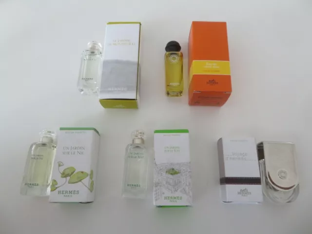 HERMES Lot de 23 échantillons D'eau De Toilette Et Eau De Cologne