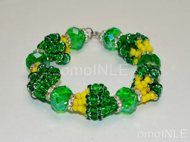 Ilde Santeria Cubana Orisha Bracelet Idde Mazo Yoruba Glass Beads Lucumi Orula 2