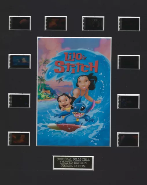 Lilo & Stitch (2002) Authentic 35mm Movie Film Cell 8x10 Matted Display - w/COA